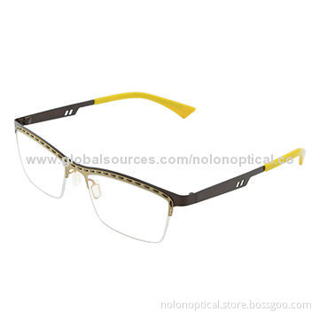 New style stainless steel optical frames with demo lens, customized logo